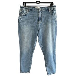 Abercrombie Curve Love High Rise Skinny Ankle Jeans 20R / 35